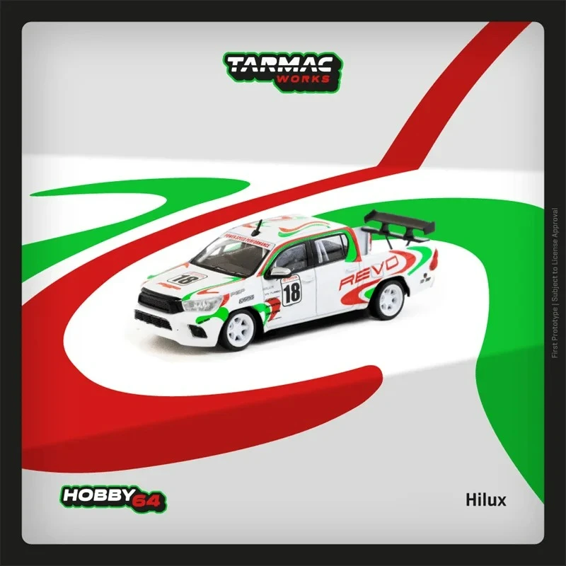 Tarmac Works 1:64 Hilux / F355 / / GT3 / 348 Challenge Diecast Modello di veicolo da collezione