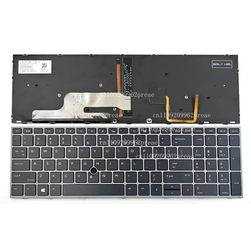 

Клавиатура с подсветкой для ноутбука HP ZBOOK 15 G5/G6 17 G5/G6, США, с точкой-L29635-001 L12764-001 L12765-001 L28407-001
