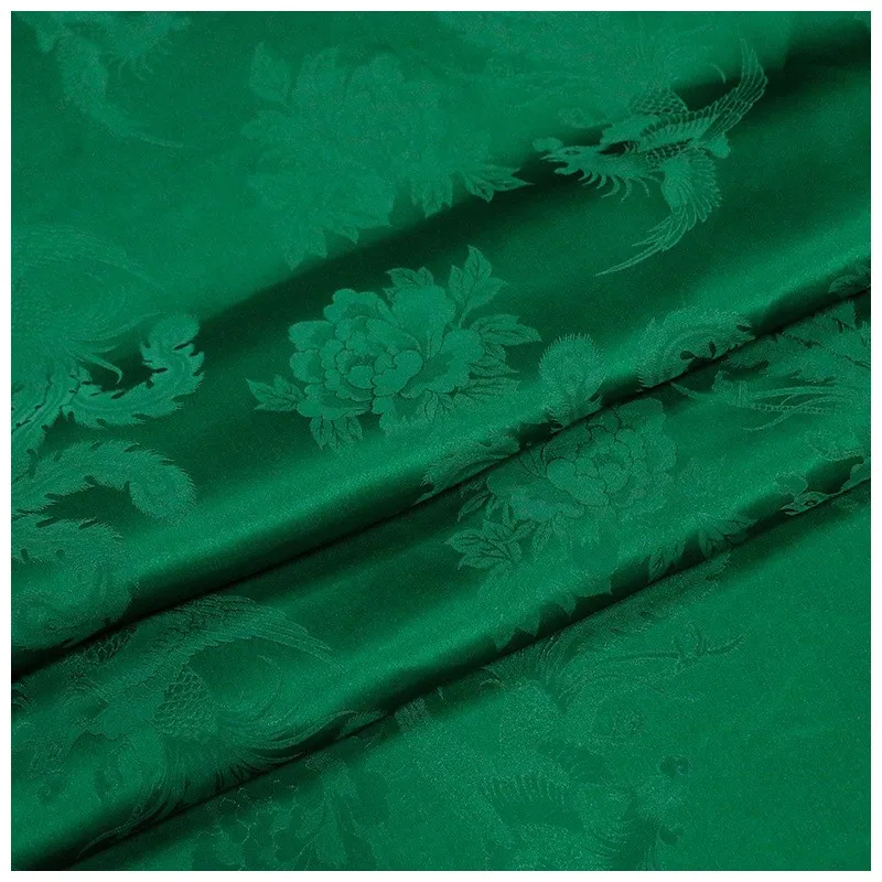 Silk jacquard satin fabric for clothing designers