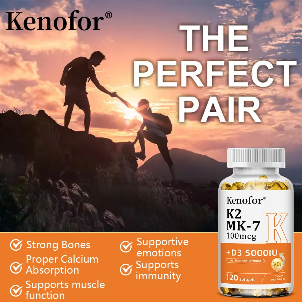 Vitamin D3 5000IU + K2 MK-7 100mcg | Bone, Heart & Immune Support - view 6