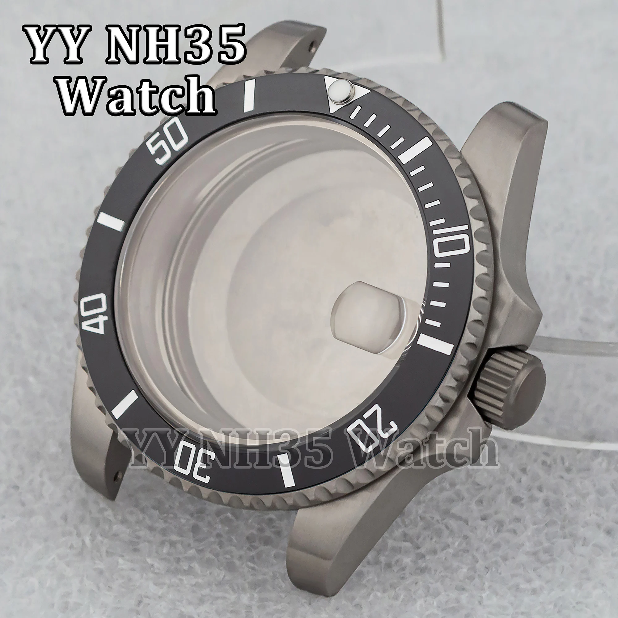 

Titanium NH35 Case for SUB GMT Watches High Quality Stainless Steel 10ATM Waterproof 40mm Watch Case fit NH34/NH35/NH36 Movement