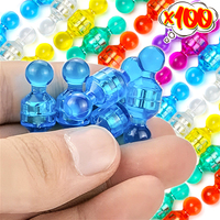 Strong Neodymium Fridge Magnets Small Magnet Pushpin Thumbtack Whiteboard Refrigerator Sticker Office Magnetic Cone Push Pins