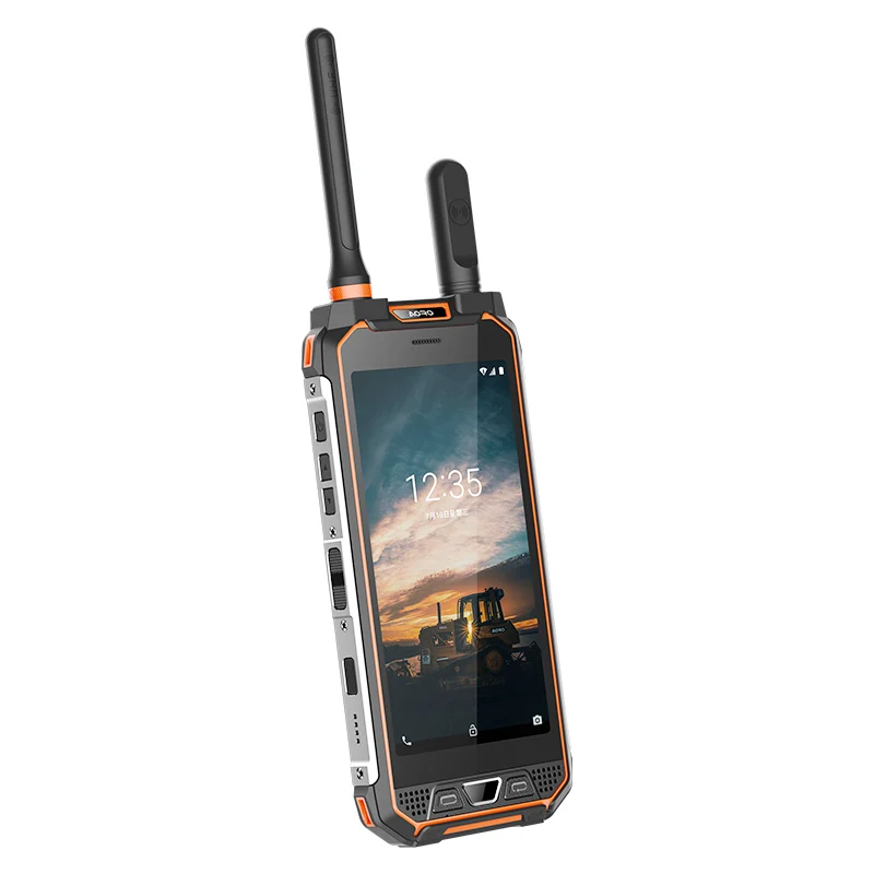 Robuuste Walkie Talkie Aoro M5 4G Lte Waterdicht Android Nfc 1d/2d Barcode Scanning Robuuste Pda Dmr Ppt Poc Dubbele Walkie Talkie