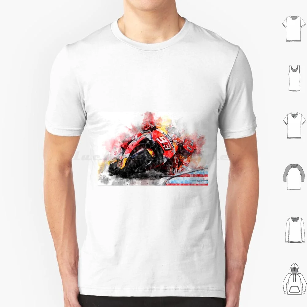 Marc M. Bike Racing T Shirt Cotone Uomo Donna Stampa fai da te Racing Speed Driver Racetrack Vincitore Motor Bike Assen Circuito del