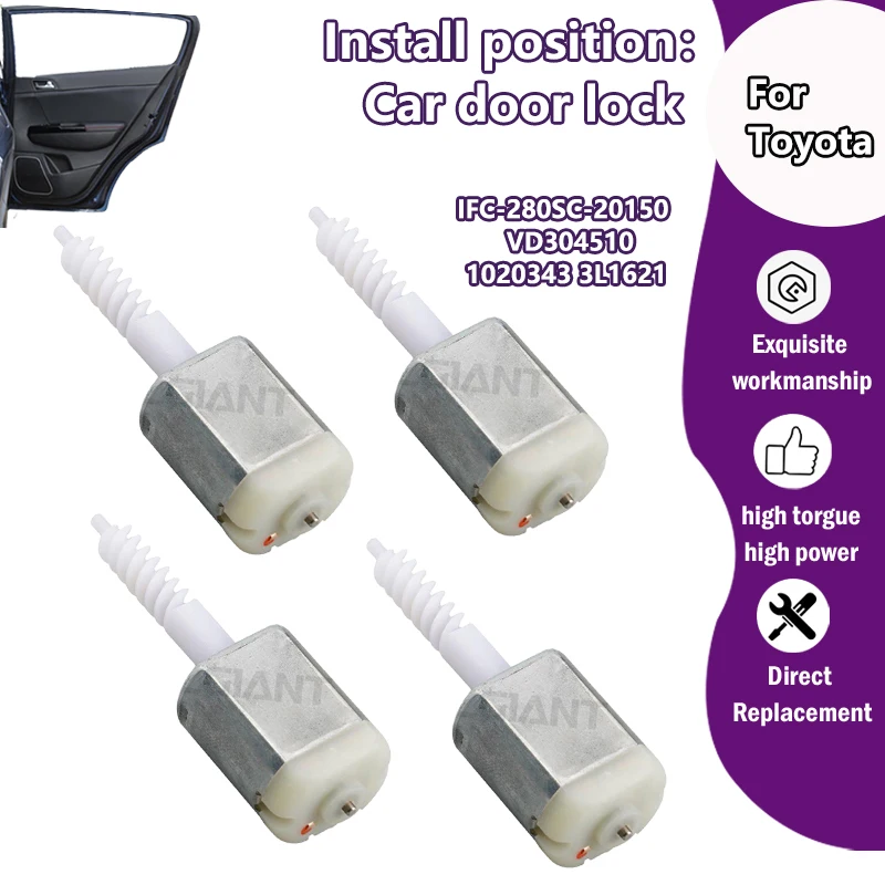 

Car Door Lock motor For Toyota FunCargo/Harrier SXU15/Platz/Celica 1.8L/Pronard/Echo/Yaris Verso FC-280SC-20150/1020343 3L1621