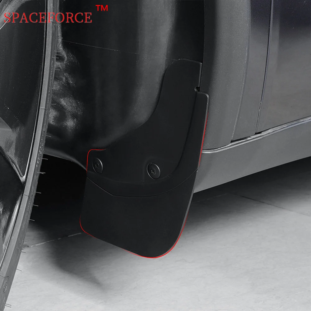 

For Tesla Model Y Juniper 2025 Car Soft Mud Flaps Front and Rear Dedicated TPE Mudguard Fender Anti-Sand Guard Protector Cover
