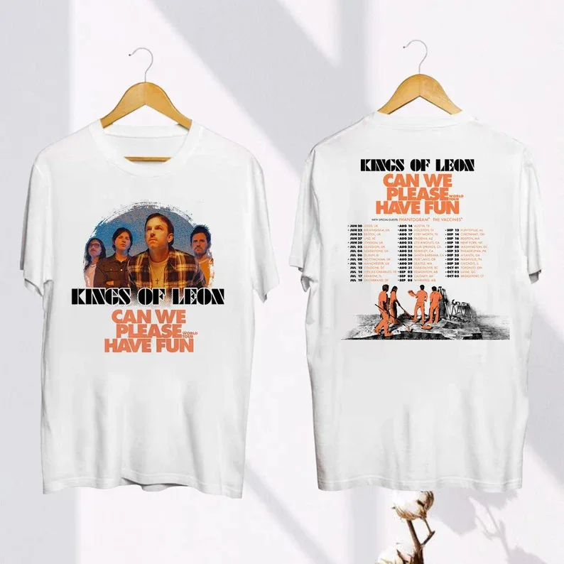 Graphic Kings Of Leon Tour 2024 T-Shirt, Can We Please Have Fun Tour 2024 Shirt