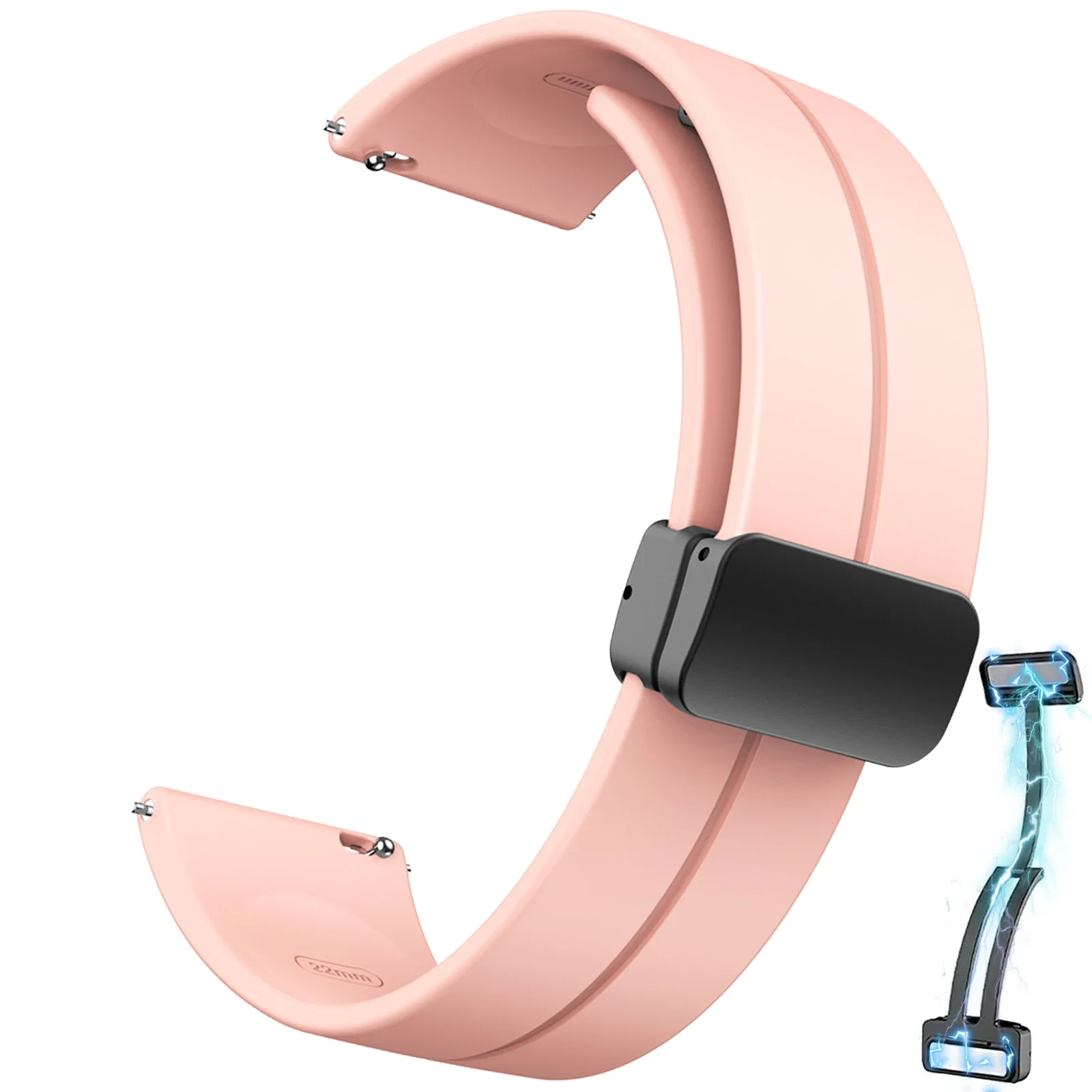 المغناطيسي D مشبك حزام ساعة سيليكون ل كوروس بيس 3 2 حزام ساعة اليد 20 مللي متر 22 مللي متر الرياضة الفرقة ل كوروس APEX 2 برو 42 46 مللي متر معصمه #2