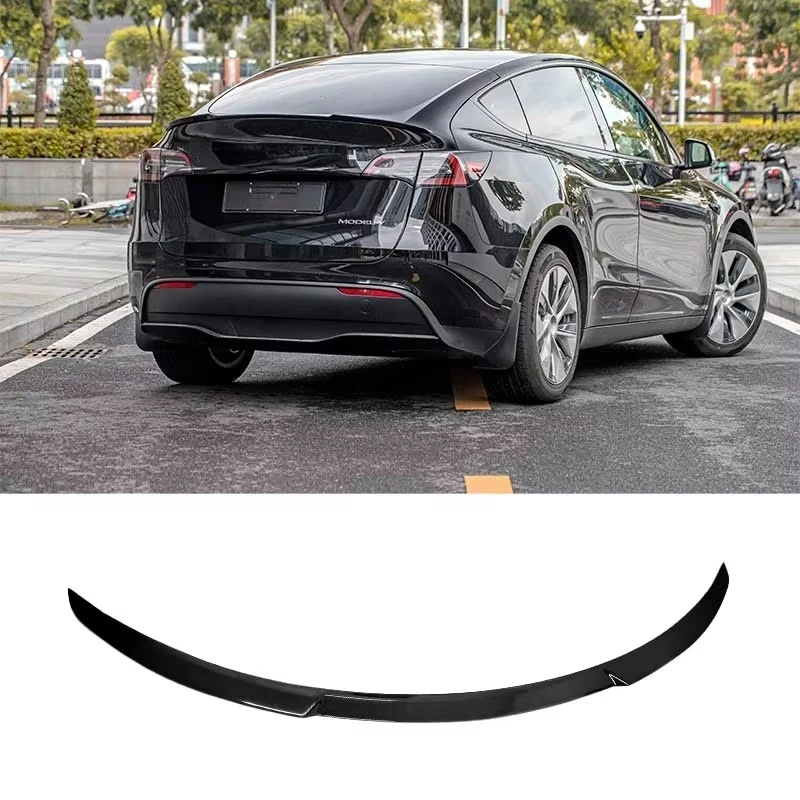 

Factory Sale Sport Style Carbon Fiber Rear Top Spoiler ABS Exterior Accessories for Teslas Model Y
