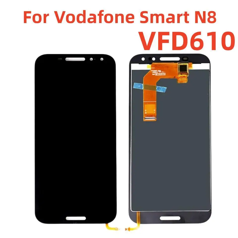 

100% Tested 5.0 inch White/Black For Vodafone VFD610 Smart N8 LTE VFD-610 Full LCD DIsplay + Touch Screen Digitizer Assembly