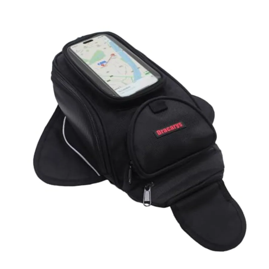 

Motorcycle Tank Bag - Ox Saddle Black Motorbike Bag - Strong Magnetic Bag for Suzuki
