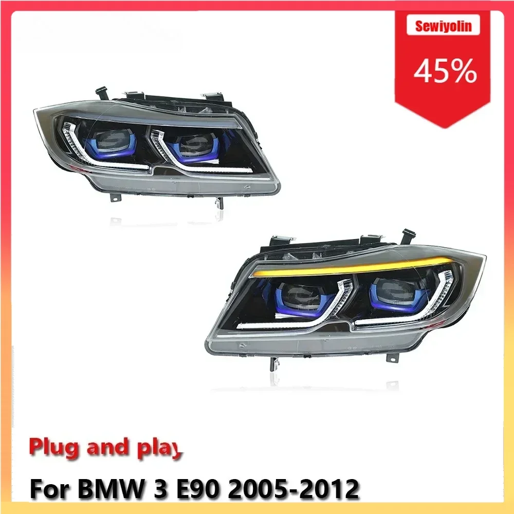 

Car Auto Automobile Parts Headlights Led For BMW 3 E90 2005-2012 Auto DRL Fog Trailer Lamps Turning Signal Voiture Plug And Pla