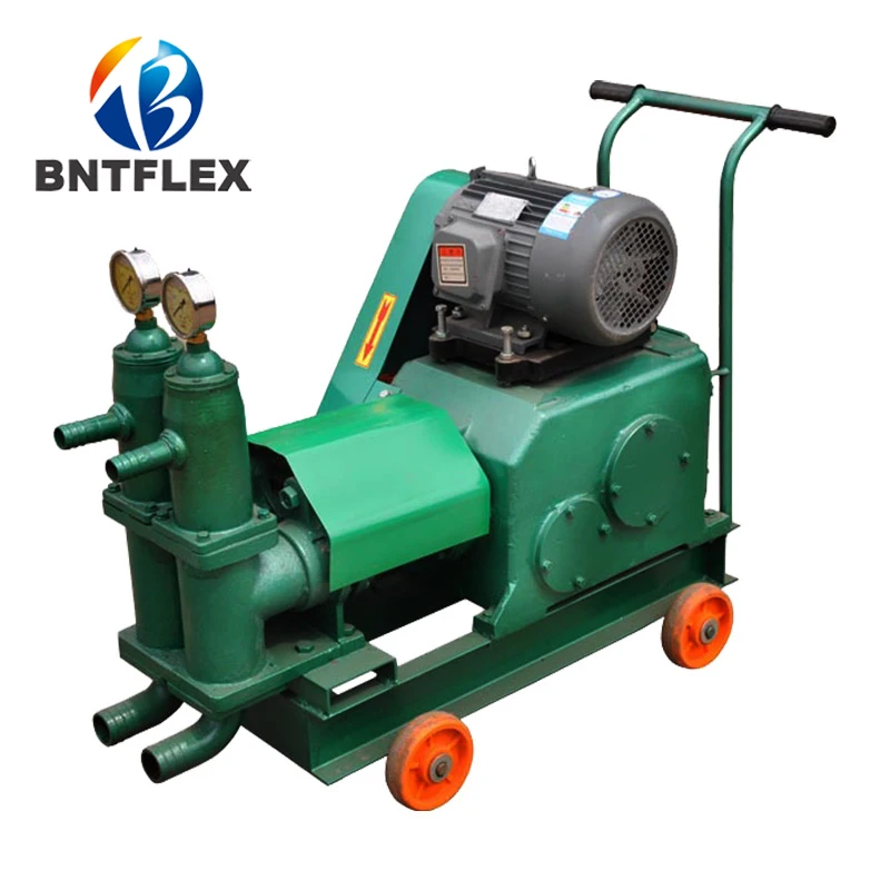 BW80-6 Piston-type mortar slurry pump 7.5KW cement small double-cylinder tunnel high pressure grouting pump