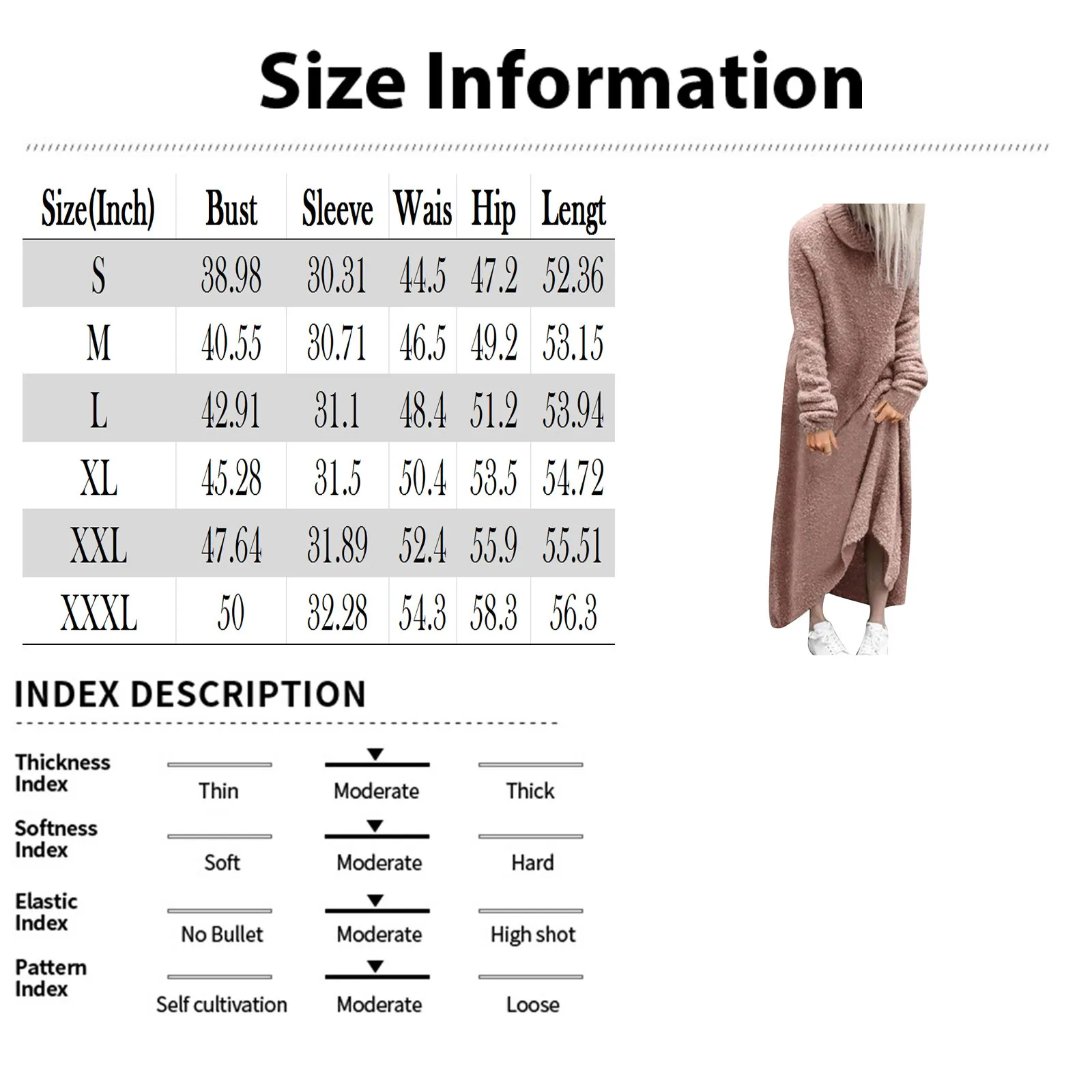 Autumn Winter Oversize Women\'s Knitted Dresses 2023 New High Neck Side Split Loose Long Sleeve Sweater Dress Female