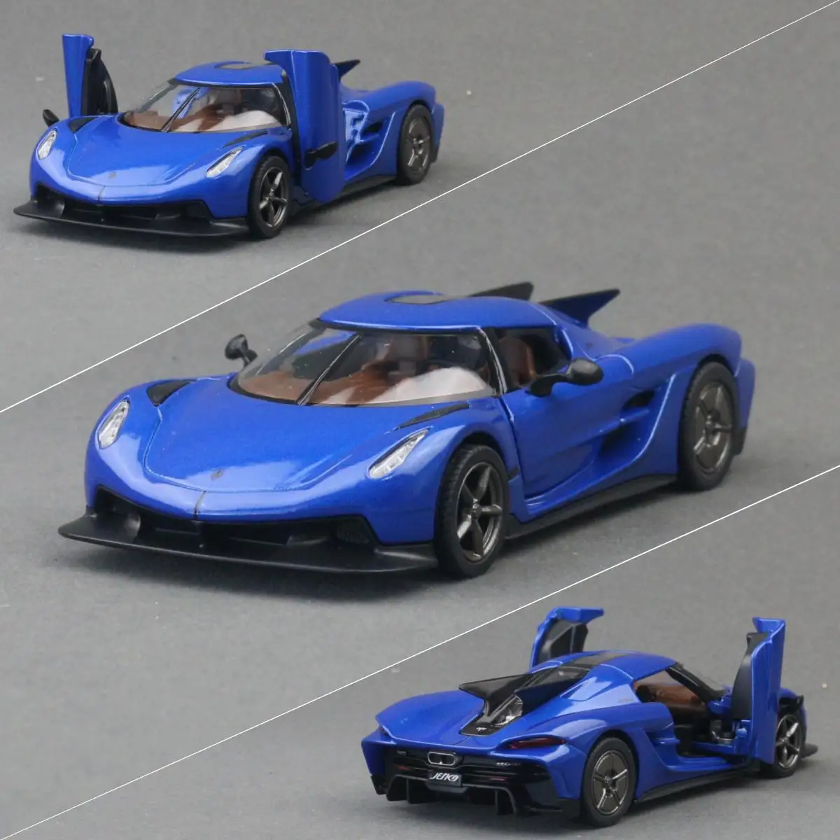 Afbeelding 5: KiNSMART Speelgoedautomodel 1/40 Koenigsegg Jesko Absolut Super Sport Diecast Miniatuur Trek Voertuig Collectie Cadeau Voor Kid Jongen