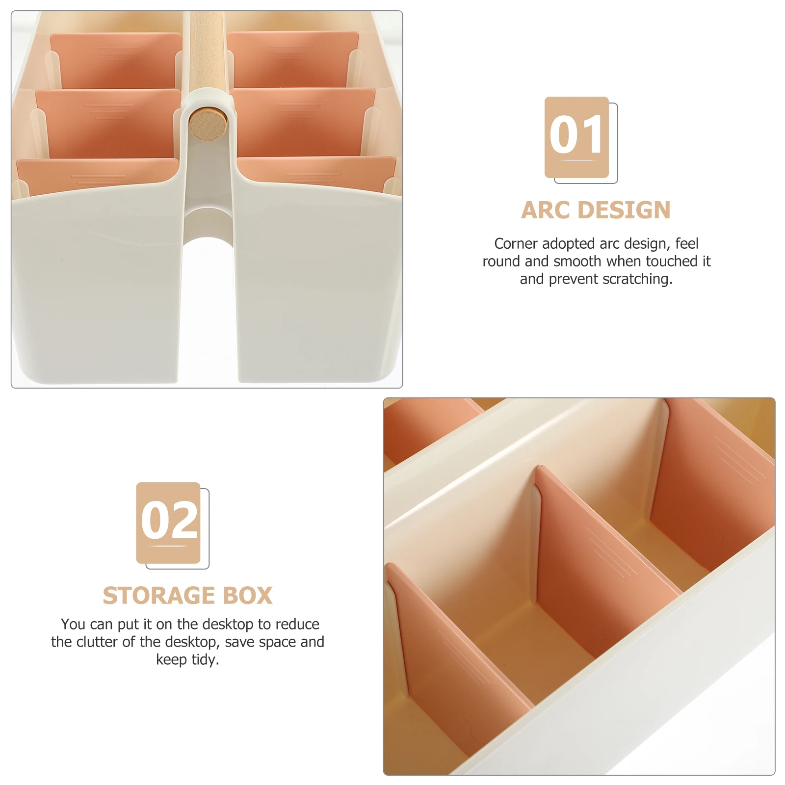 

Stationery Storage Box Desk Stationary Organiser Office Organizer Small Tidy Desktop Table