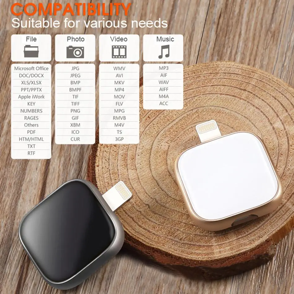 Stmagic Pendrive for iPhone 128GB 256GB IOS Memory Stick Lightning USB Flash Drive For for Iphone7/8/9/11/12/13 / Ipad Macbook