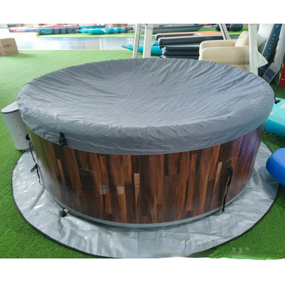 Custom High Quality Round Hot Tubs Led Inflatable Massage Spa