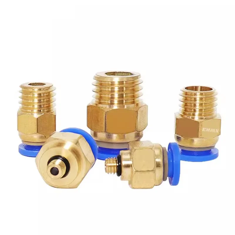 Pneumatic Connectors Hose Threaded Fittings PC/PCF/PL/SL Tube Pipe 6/8/10mm Male Female Thread 1/8 3/8 1/2 1/4 Quick Coupling