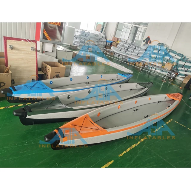 

Ocean Sea Inflatable Double 2 Person Fishing Paddle Kayak Manufacturer PVC Double Layer Inflatable Kayaks