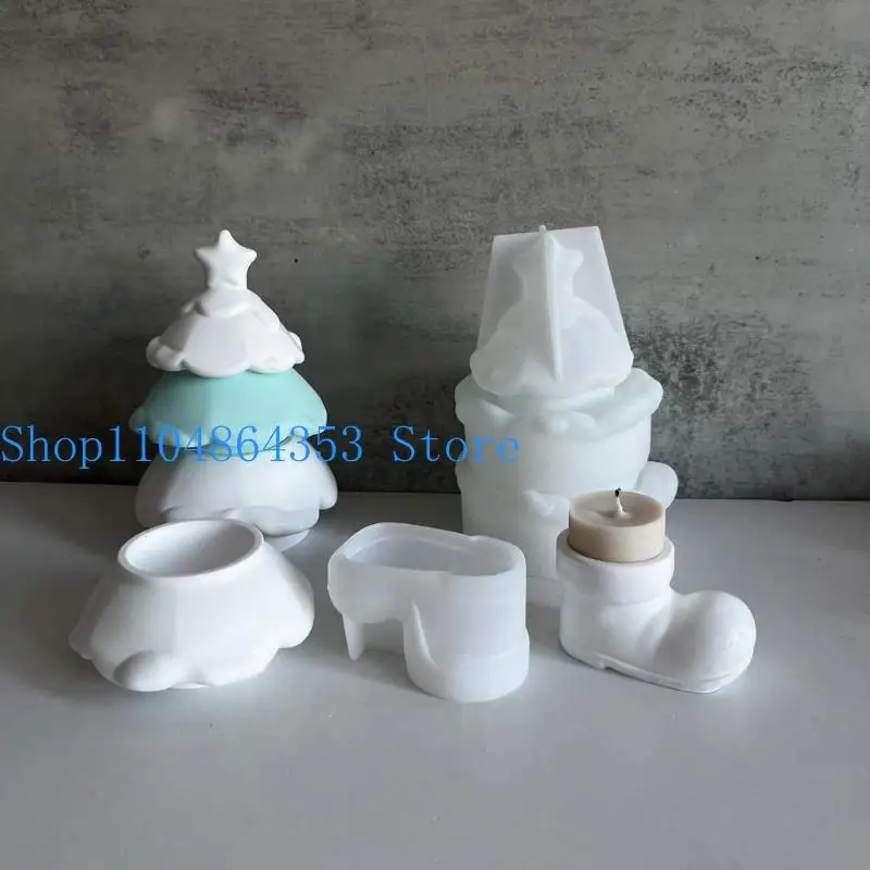 

652F праздничные украшения, домашний ящик для хранения с 3 слоями, портативный для дома или офиса, аксессуары для рождественской