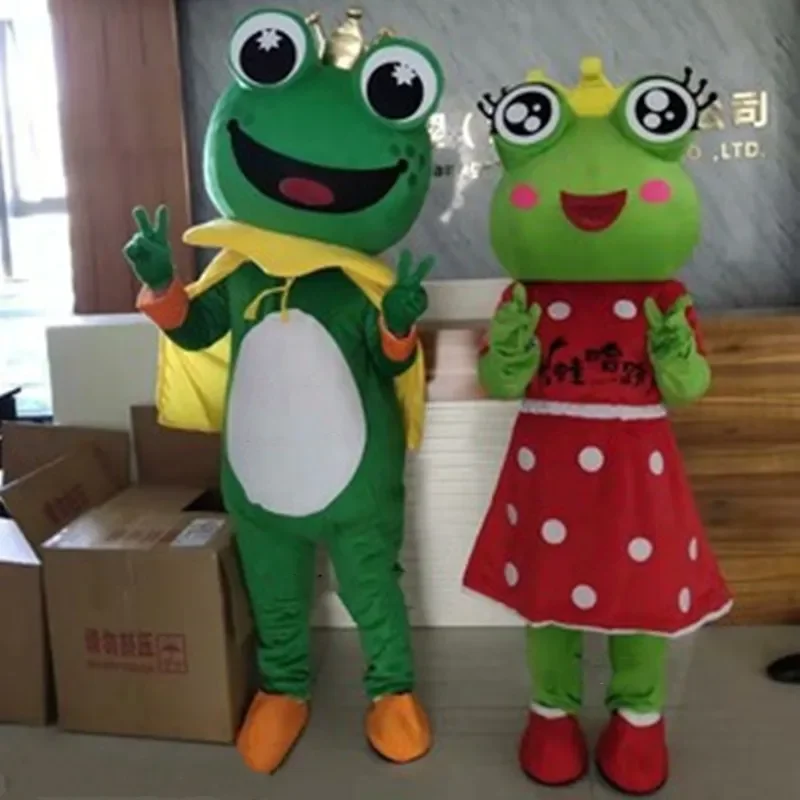 Christmas Frogs Mascot Costumes Cartoon Apparel Birthday Party Masquerade Mascot Costume Advertising Halloween Christmas Outf