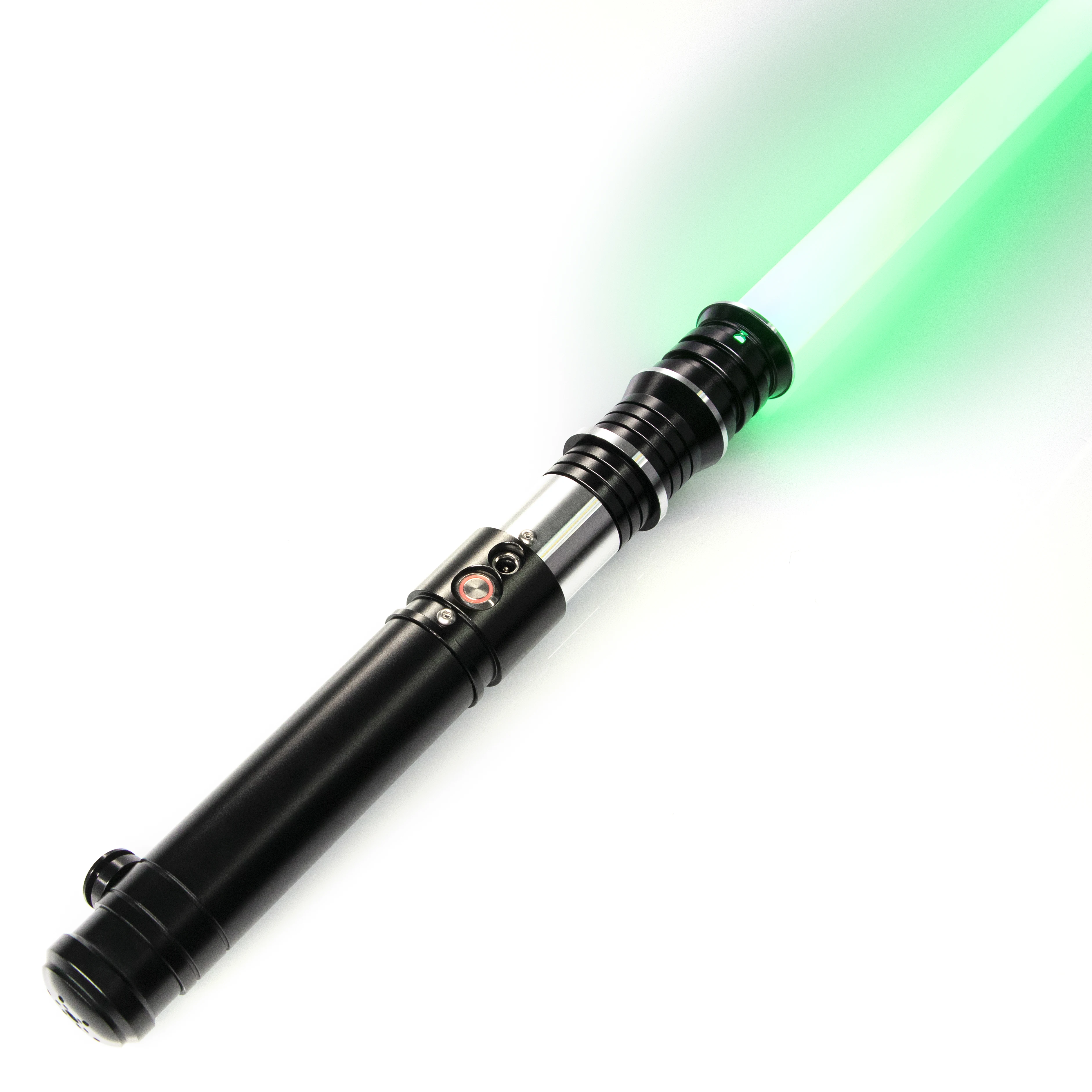 

DamienSaber Xenopixel Lightsaber Sensitive Smooth Swing Light Sabre Force FX Тяжелый дуэльный излив Металлическая рукоять Бесконечная смена цвета