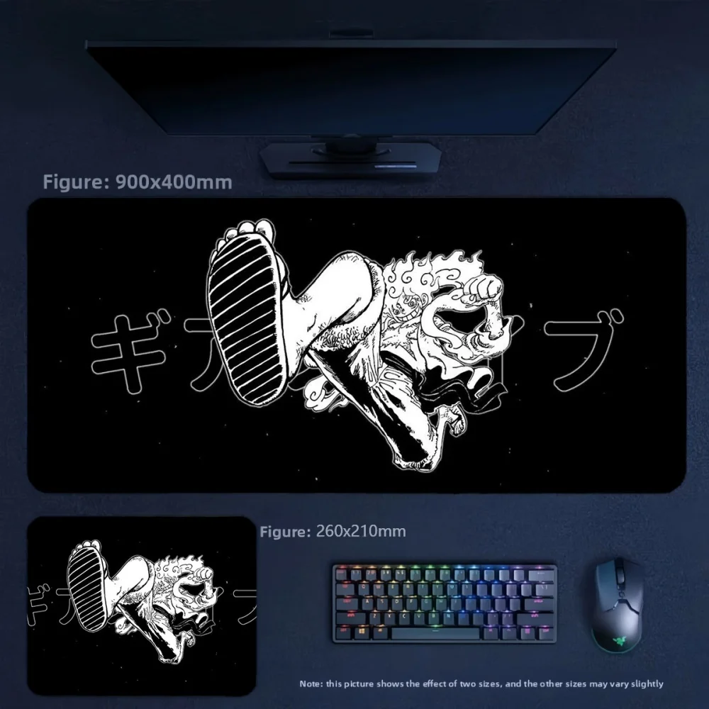 Two-dimensional Animation ONE PIECE Character Series Leather Mouse Pad Wrist Guard Non-slip Oversized Cute Decorative Table Mat
