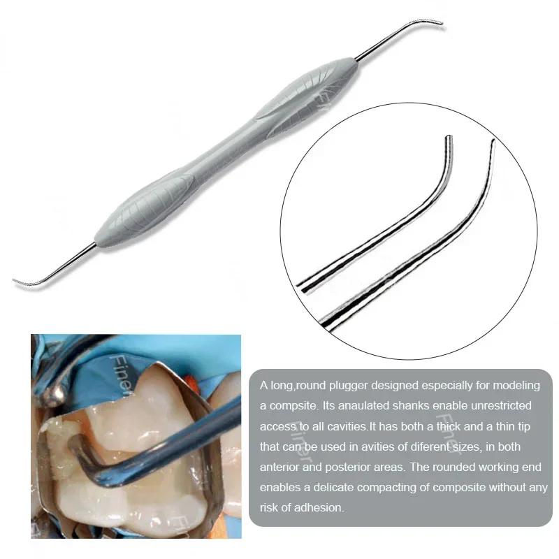 7pcs/lot Dental  Resin Spatulas Silicone Handle Aesthetic Restoration Dental Resin filling Composite  Instrument  kit