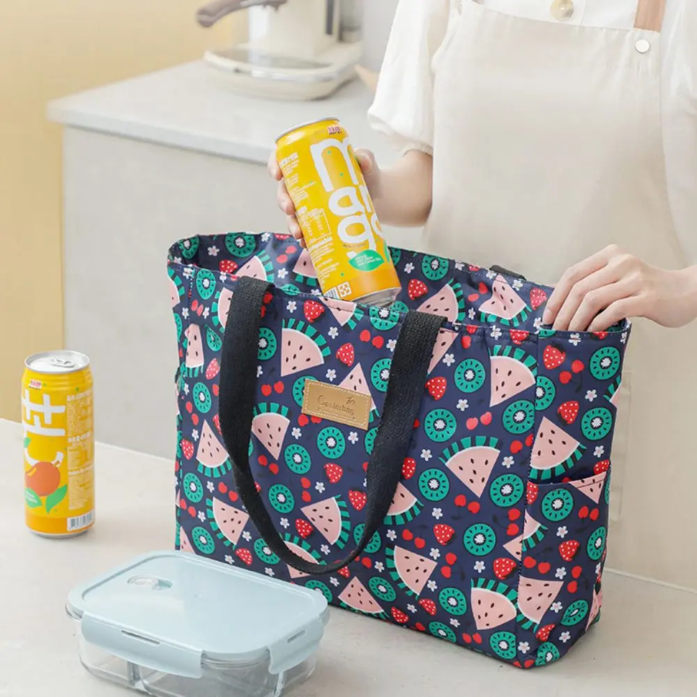 Borsa termica impermeabile di grande capacità borsa termica portatile da viaggio per il pranzo da viaggio custodia per il pranzo isolata custodia