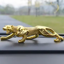 Room/ Car Decor Leopard Figurine Art Crafts Panther Statue Sculpture Mascot Ornament Home Decoration
