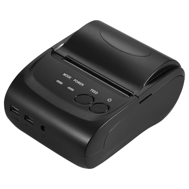 Wireless Printer For Iphone, POS-5802DD Mini Portable Wireless USB Thermal Printer Receipt Ticket POS Printing US Plug