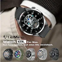 LEMFO 2025 WATCH GTS Smart Watch Men Bluetooth Call  Watches  Waterproof 1.5 AMOLED HD Screen IP68 GPS Blood Smartwatch Women