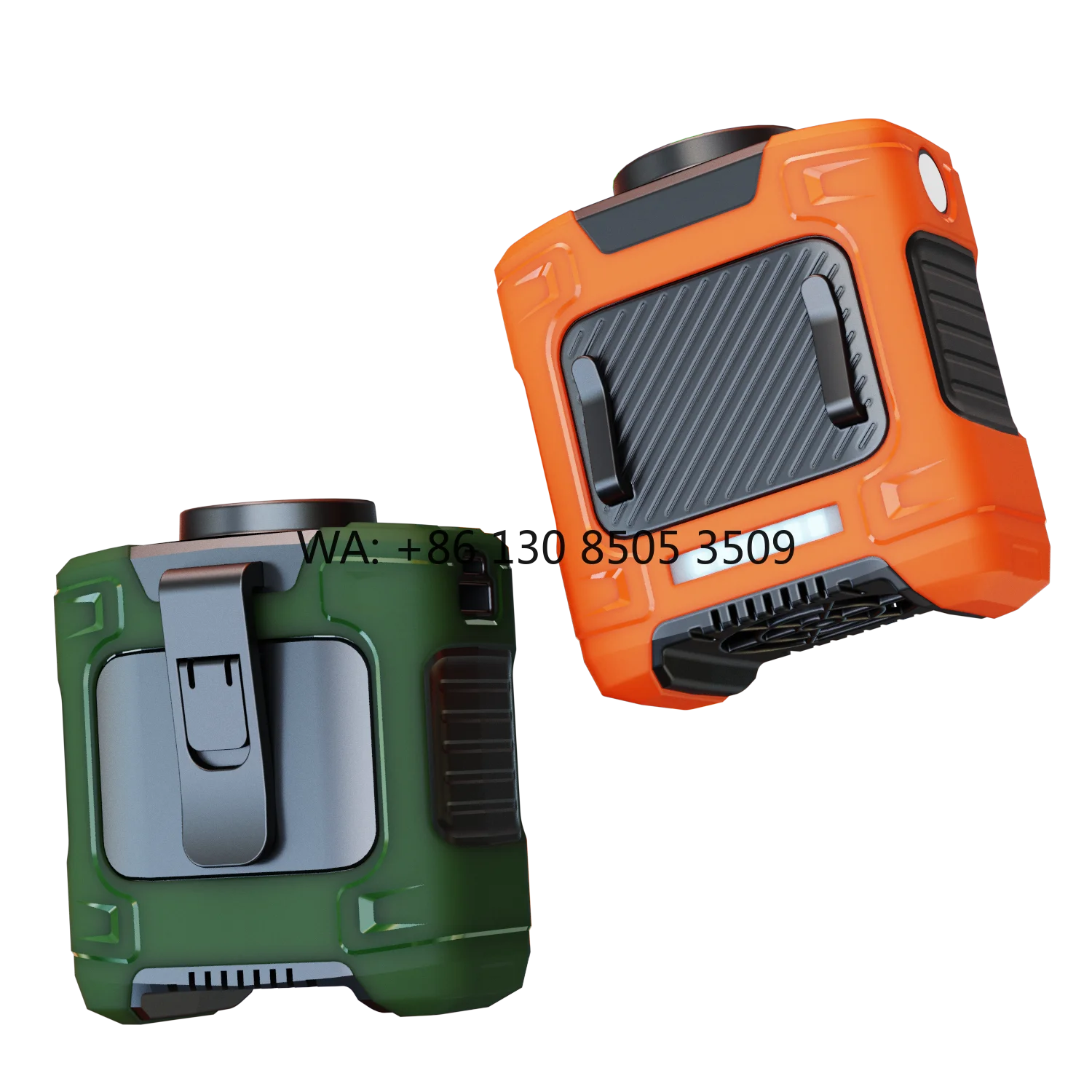 

Портативный носимый вентилятор с аккумулятором 10000 мАч, USB-вентилятор на пояс с аварийным фонариком для походов на природе