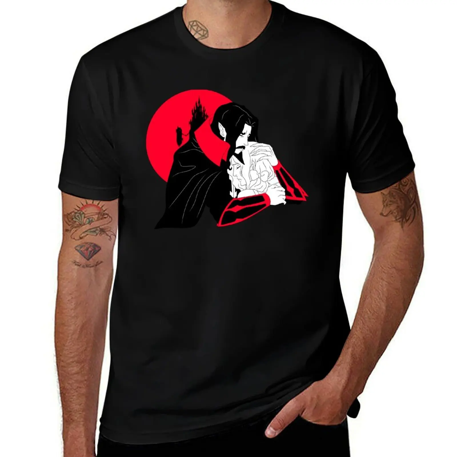 

Dracula and Lisa Tepes Castlevania Netflix Original Anime Series T-Shirt plus size tops cute tops t shirt men