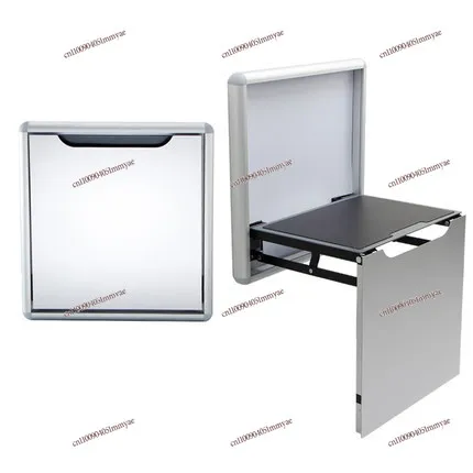 Ultra-thin upper wall folding shoe changing stool wall-mounted home shoe cabinet shoe stool