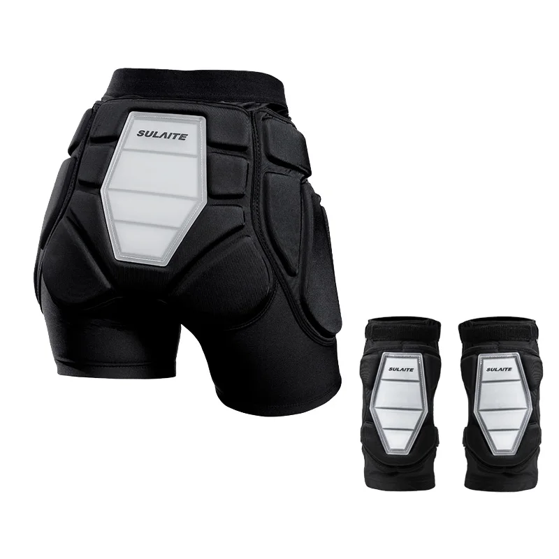 3D Protective Padded Shorts Butt Pad Shorts EVA Silicone Gear Guard With Knee Pads for Cycling Snowboarding Skating image 2