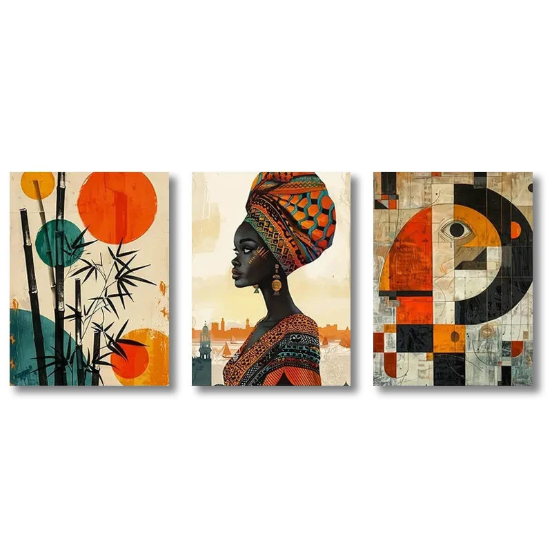Afro Bohemian Wall Art Set 10