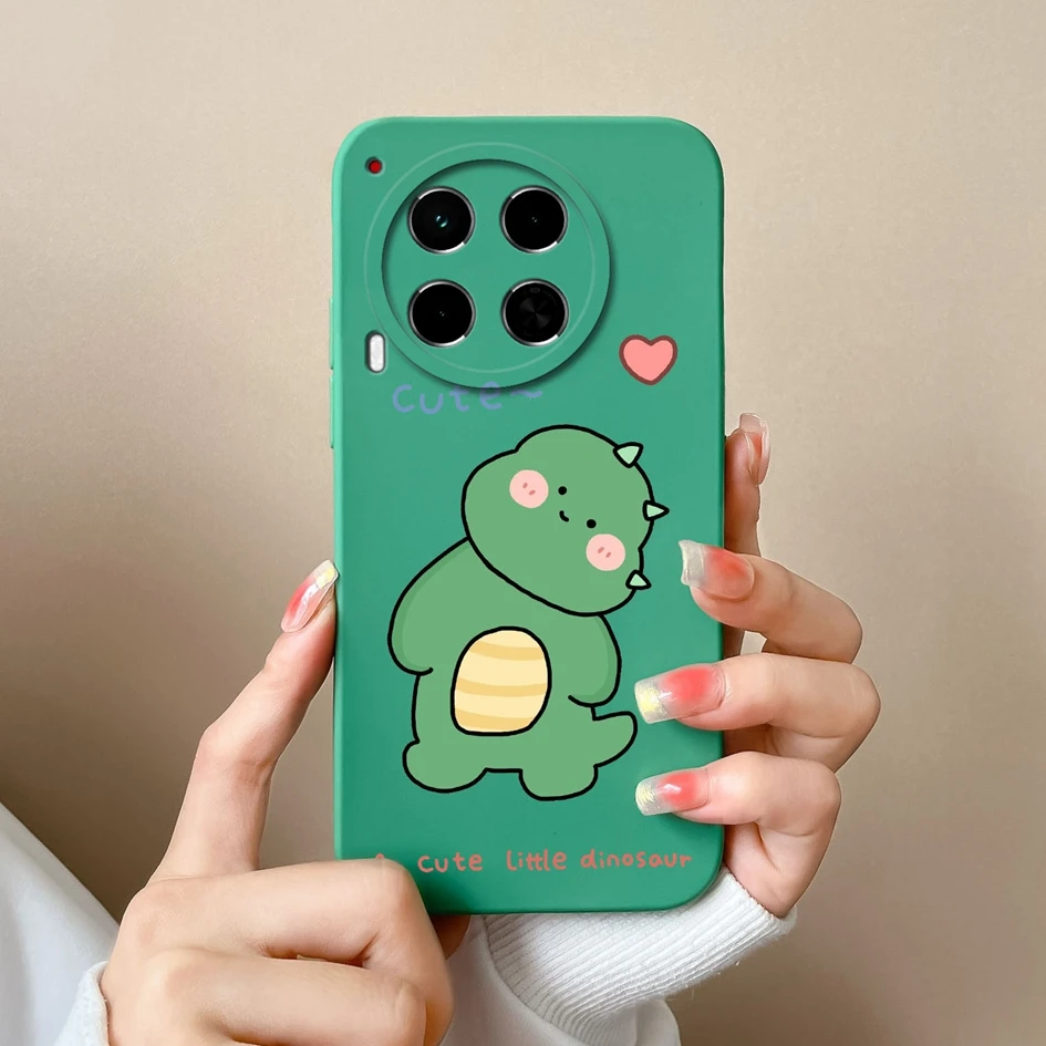 أغطية هاتف واقية من السيليكون ، حافظة لـ Tecno Camon 30 ، نمط الصبار ، كرتون ، Pro Premier ، 5G ، Funda