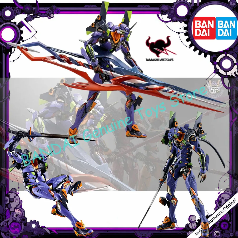 Bandai Evangelion series METAL BUILD Evangelion Unit 30th with the spear of Gaius Figures Anime Model Genuine Boxed Toy Gift