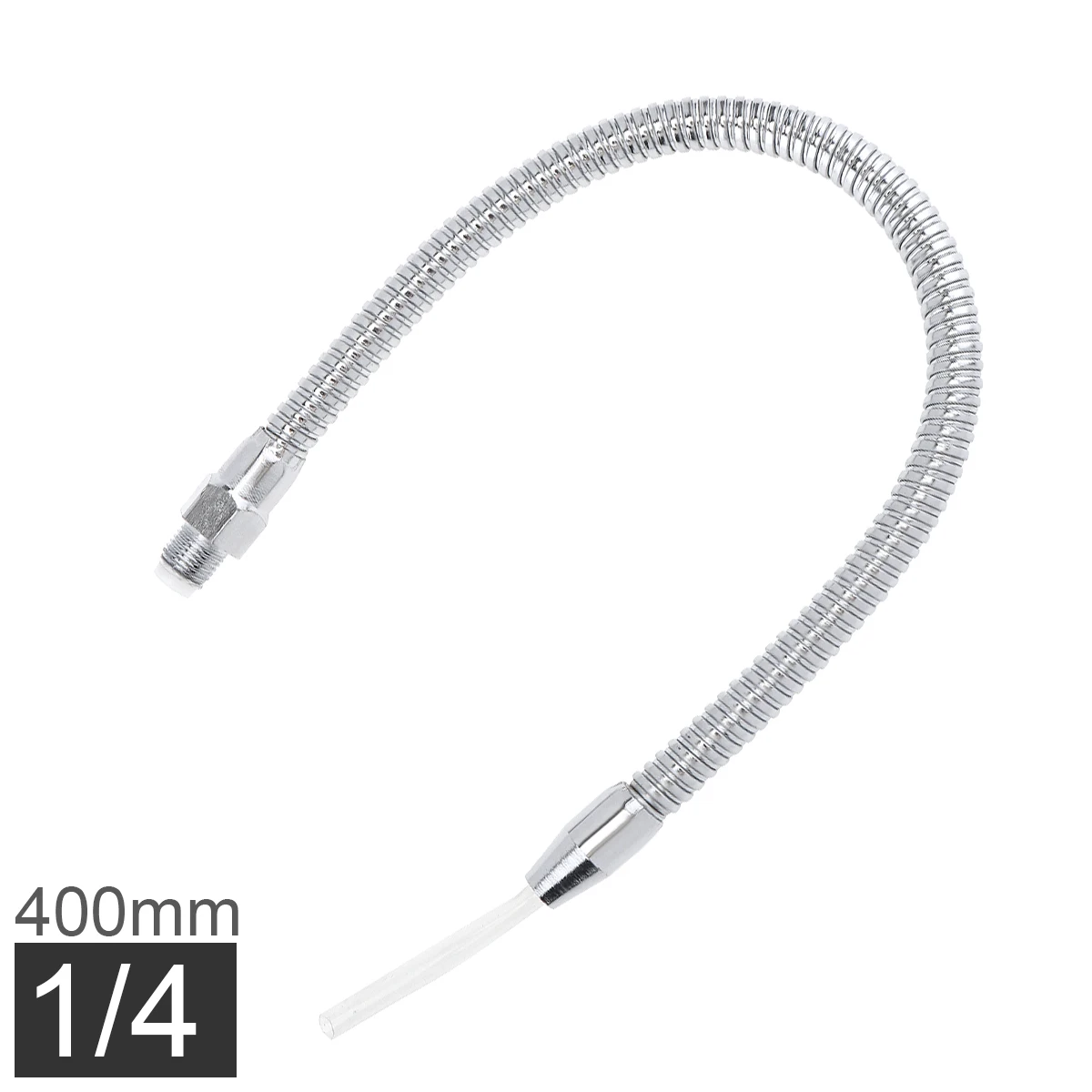 G1/4 400 mm Metal Flexible Water Oil Cooling Tube with Round Nozzle for CNC Machine / Milling/Lathe,G1/4 Thread Oil Coolant Pipe