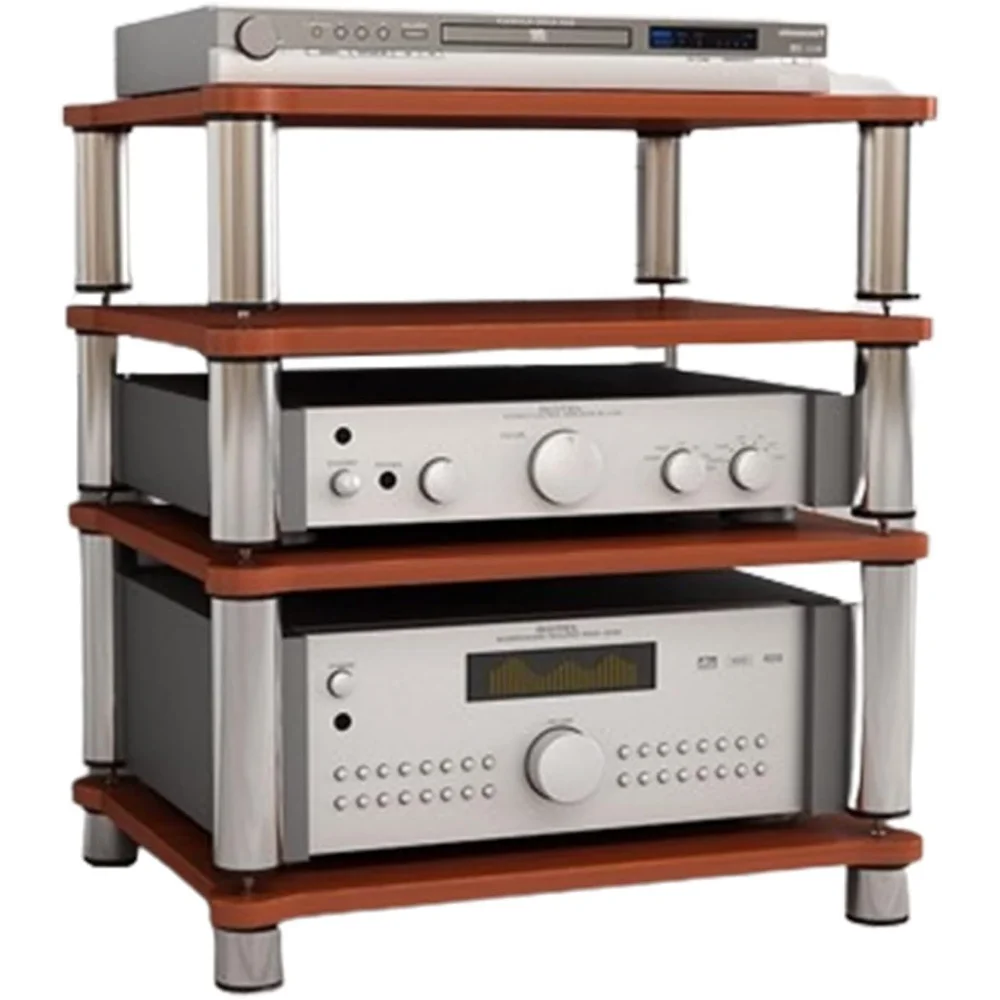 

4 Tier Audio Shelf Audio Rack, Media Stand and Components Cabinet Shelf,HiFi Racks and Stands Audio Rack Cabinet