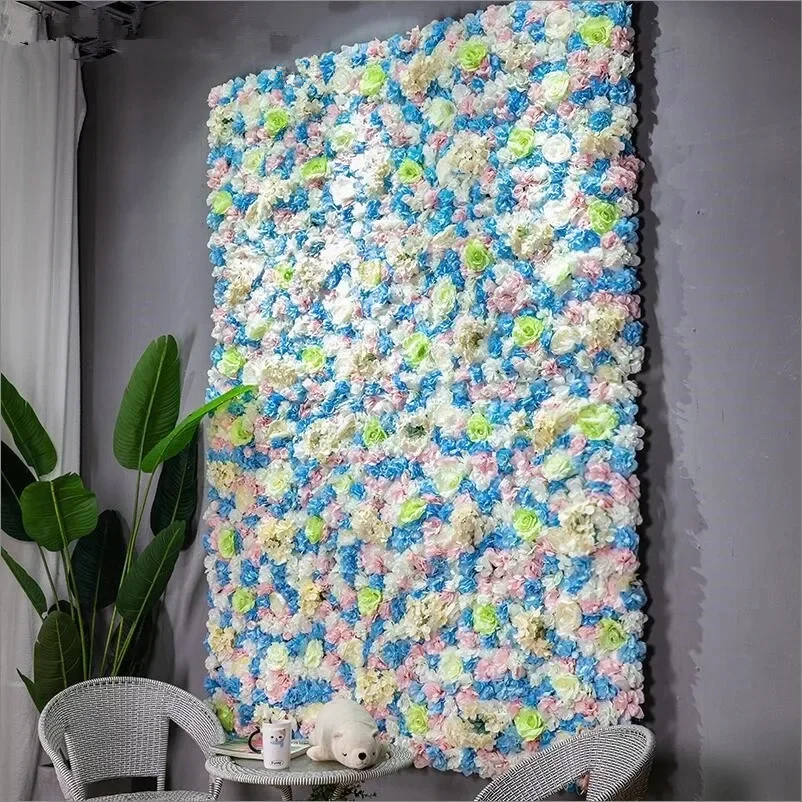 60x40 سنتيمتر زهرة اصطناعية الجدار الديكور الطريق الرصاص الكوبية الفاوانيا زهرة الورد حصيرة الزفاف قوس جناح زوايا ديكور الأزهار