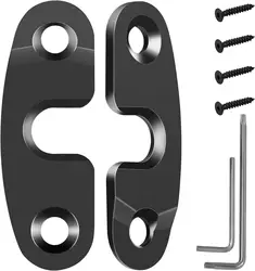 Upgrade Aluminum Alloy Sun Visor Repair Kit Heavy Duty Visor Mounting Clips Compatible with Jeep Wrangler JK 2018(2 Pack)
