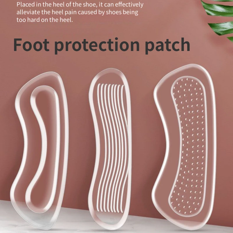 Nieuwe Voetbescherming Patch Hoge Hak Beschermers Hiel Kussen Voetverzorging Anti Slip Schoen Pads Voor Verstelbare Maat Inlegzolen 1 Paar