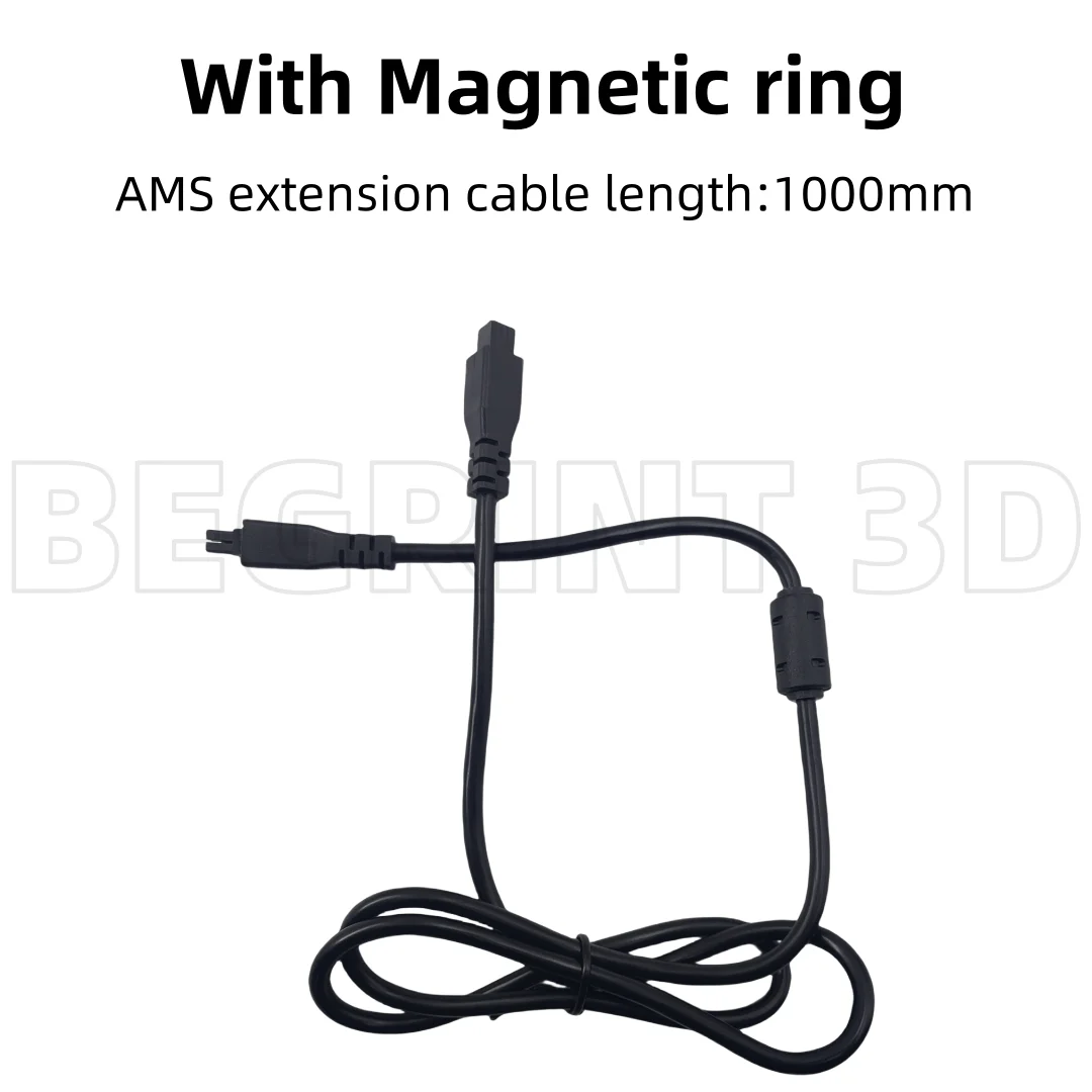 For Bambu lab A1/A1mini 3D Printer AMS Lite 1M 4-pin Extension Cable With Magnetic ring for bambulab A1 A1mini AMS Update parts