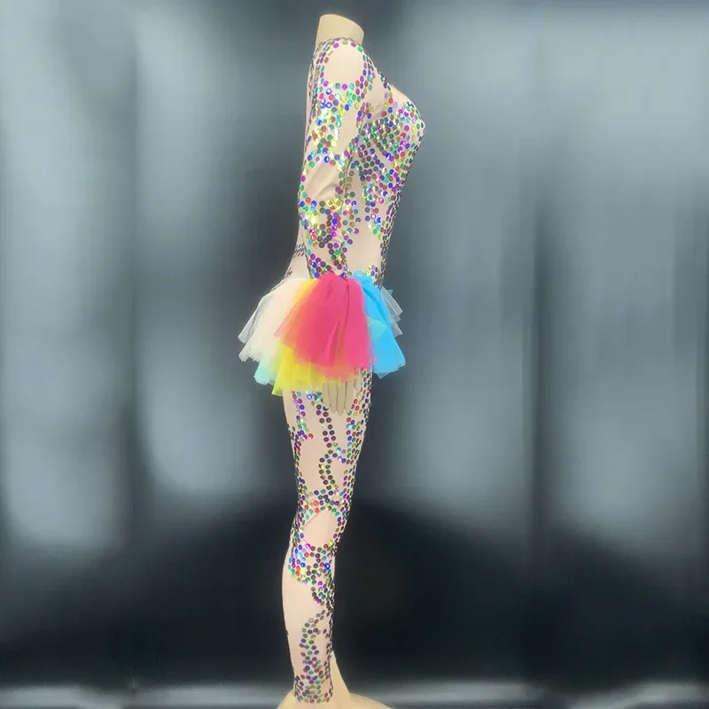 Combinaison de Scène Sexy pour Chanteuse, Costume de Discothèque, Bar, Dj, Ds, Tenue de Performance, Rave