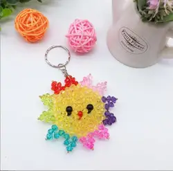 takashi murakami keychain Sun Flower Keychain Car Sunflower KeyRing Pendant Jewelry Best Event gift