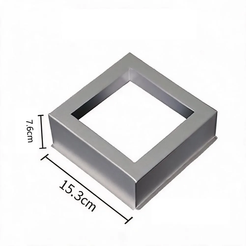 1Pc 4 6 8 Inch Square Removable Bottom Cake Pan Aluminum Alloy Baking For Chiffon Dessert Kitchen Bakeware Tool