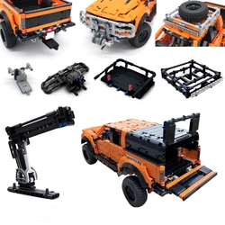 MOC Trailer Hitch gru piattaforma copertura modificata misura per pickup F-150 Raptor 42126 mattoni Set auto Building Blocks giocattoli fai da te regali